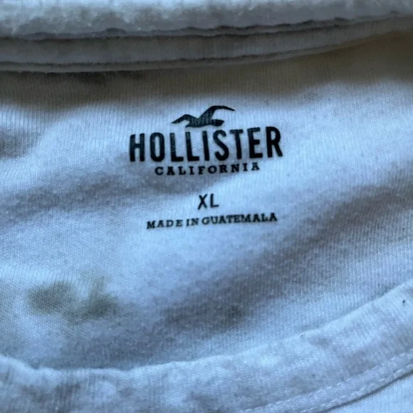 Hollister White Tie-Dye Long Sleeve - Picture 4 of 5